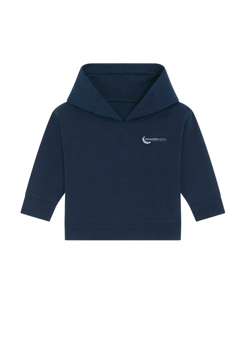 Baby Hoodie navyblau mit Siegel 92-98